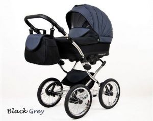 Raf-pol Baby Lux Margaret Chrome 2022 Black grey + u nás ZÁRUKA 3 ROKY