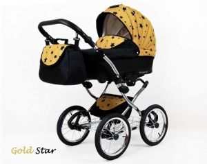 Raf-pol Baby Lux Margaret Chrome 2022 Gold star + u nás ZÁRUKA 3 ROKY