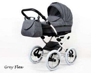 Raf-pol Baby Lux Margaret Chrome 2022 Grey flex + u nás ZÁRUKA 3 ROKY