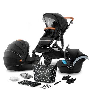 Kinderkraft Prime kombinovaný 3v1 2022 Black + u nás ZÁRUKA 3 ROKY