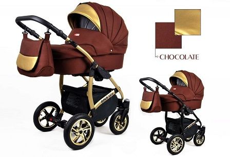 Raf-pol Baby Lux 3v1 Gold Lux 2022 Chocolate + u nás ZÁRUKA 3 ROKY
