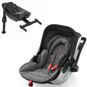 Kiddy Evoluna i-size 2 + Isofix základna 2023 Grey Melange Hot Red + u nás ZÁRUKA 3 ROKY a KAPSÁŘ ZDARMA⭐⭐⭐⭐⭐