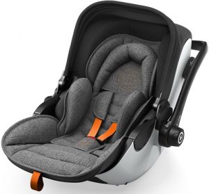 Kiddy Evoluna i-size 2 + Isofix základna 2023 Grey Melange Solar Orange + u nás ZÁRUKA 3 ROKY a KAPSÁŘ ZDARMA⭐⭐⭐⭐⭐