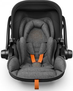 Kiddy Evoluna i-size 2 + Isofix základna 2023 Grey Melange Solar Orange + u nás ZÁRUKA 3 ROKY a KAPSÁŘ ZDARMA⭐⭐⭐⭐⭐