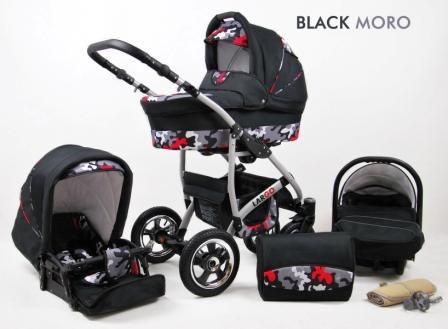 Raf-Pol Baby Lux Largo 2v1 2023 Black Moro + u nás ZÁRUKA 3 ROKY⭐⭐⭐⭐⭐