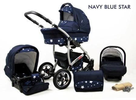 Raf-Pol Baby Lux Largo 2v1 2023 Navy Blue Star + u nás ZÁRUKA 3 ROKY⭐⭐⭐⭐⭐