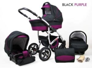 Raf-Pol Baby Lux Largo 2v1 2023 Black Purple + u nás ZÁRUKA 3 ROKY⭐⭐⭐⭐⭐