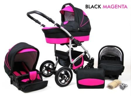 Raf-Pol Baby Lux Largo 2v1 2023 Black Magenta + u nás ZÁRUKA 3 ROKY⭐⭐⭐⭐⭐