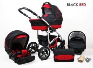 Raf-Pol Baby Lux Largo 2v1 2023 Black Red + u nás ZÁRUKA 3 ROKY⭐⭐⭐⭐⭐