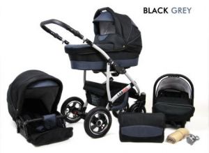 Raf-Pol Baby Lux Largo 2v1 2023 Black Grey + u nás ZÁRUKA 3 ROKY⭐⭐⭐⭐⭐