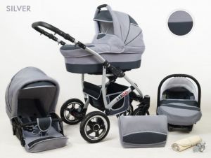 Raf-Pol Baby Lux Largo 2v1 2023 Silver + u nás ZÁRUKA 3 ROKY⭐⭐⭐⭐⭐