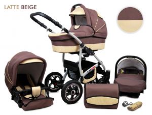 Raf-Pol Baby Lux Largo 2v1 2023 Latte Beige + u nás ZÁRUKA 3 ROKY⭐⭐⭐⭐⭐