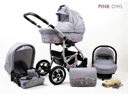 Raf-Pol Baby Lux Largo 2v1 2023 Pink Owl + u nás ZÁRUKA 3 ROKY⭐⭐⭐⭐⭐