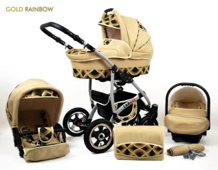 Raf-Pol Baby Lux Largo 2v1 2023 Gold Rainbow + u nás ZÁRUKA 3 ROKY⭐⭐⭐⭐⭐