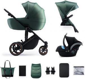 Kinderkraft Prime 2 kombinovaný 3v1 Dark Green 2023  + u nás ZÁRUKA 3 ROKY⭐⭐⭐⭐⭐