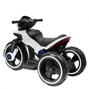 Baby Mix elektrická motorka tříkolová Police bílá + u nás ZÁRUKA 3 ROKY ⭐⭐⭐⭐⭐