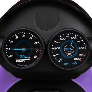 Baby Mix elektrická motorka tříkolová Police fialová + u nás ZÁRUKA 3 ROKY ⭐⭐⭐⭐⭐