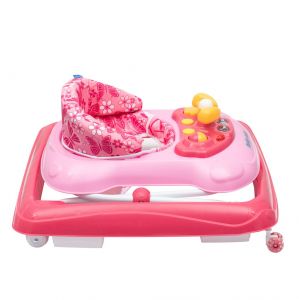 Baby Mix s volantem a silikonovými kolečky tmavě růžová + u nás ZÁRUKA 3 ROKY ⭐⭐⭐⭐⭐