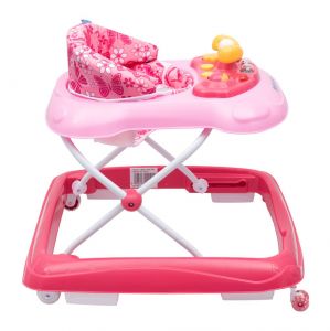 Baby Mix s volantem a silikonovými kolečky tmavě růžová + u nás ZÁRUKA 3 ROKY ⭐⭐⭐⭐⭐