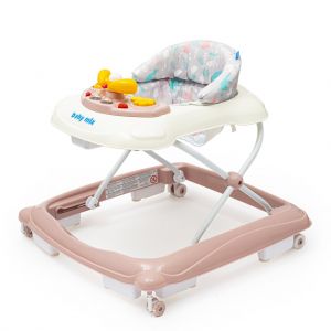 Baby Mix s volantem a silikonovými kolečky růžové + u nás ZÁRUKA 3 ROKY ⭐⭐⭐⭐⭐