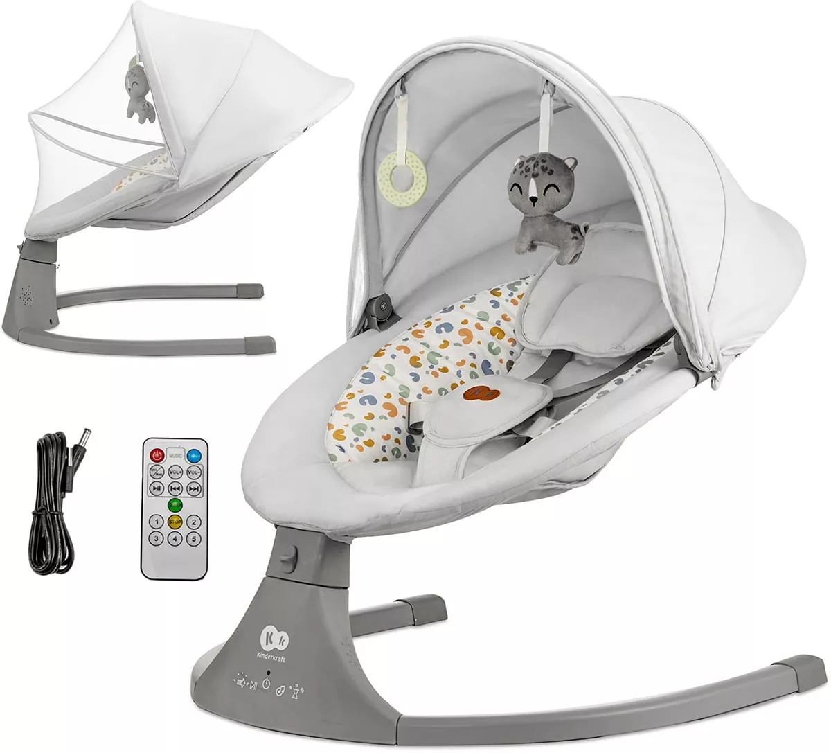 Kinderkraft Lumi 2v1 Light Grey + u nás ZÁRUKA 3 ROKY ⭐⭐⭐⭐⭐