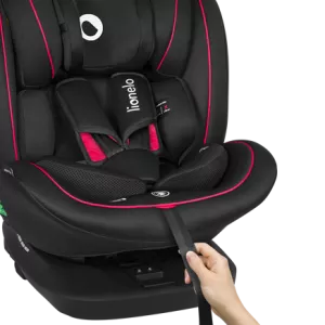 Lionelo Bastiaan i-Size ⭐⭐⭐⭐⭐ Black Red 2025 + u nás ZÁRUKA 3 ROKY a KAPSÁŘ ZDARMA