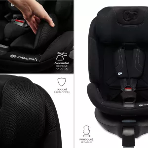 Kinderkraft Xrider 2 i-size 360° 2025 ⭐⭐⭐⭐⭐ Black + u nás ZÁRUKA 3 ROKY a KAPSÁŘ ZDARMA