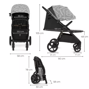 Kinderkraft Mitzy ⭐⭐⭐⭐⭐ Lunar Black Bizuu 2025 + u nás ZÁRUKA 3 ROKY