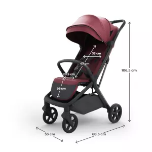 Kinderkraft Nubi 3 ⭐⭐⭐⭐⭐ Dark Ruby 2025 + u nás ZÁRUKA 3 ROKY