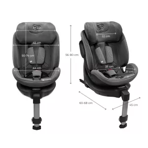 Kinderkraft Xrider 2 i-size 360° 2025 ⭐⭐⭐⭐⭐ Grey + u nás ZÁRUKA 3 ROKY a KAPSÁŘ ZDARMA