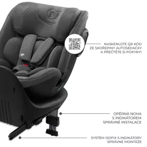 Kinderkraft Xrider 2 i-size 360° 2025 ⭐⭐⭐⭐⭐ Grey + u nás ZÁRUKA 3 ROKY a KAPSÁŘ ZDARMA