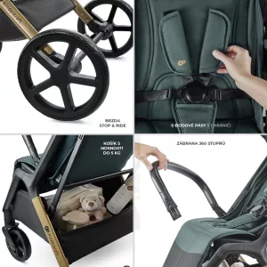 Kinderkraft Loom ⭐⭐⭐⭐⭐ Jade Green 2025 + u nás ZÁRUKA 3 ROKY