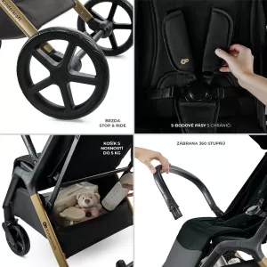 Kinderkraft Loom ⭐⭐⭐⭐⭐ Ink Black 2025 + u nás ZÁRUKA 3 ROKY