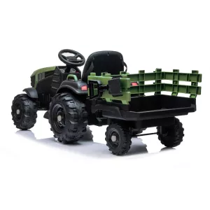 Buddy Toys Farmer elektrický traktor s vlečkou zelený + u nás ZÁRUKA 3 ROKY ⭐⭐⭐⭐⭐