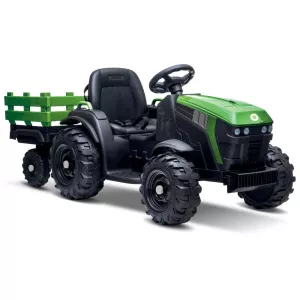 Buddy Toys Farmer elektrický traktor s vlečkou zelený + u nás ZÁRUKA 3 ROKY ⭐⭐⭐⭐⭐