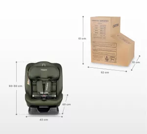 Caretero Mundi i-Size 2025 ⭐⭐⭐⭐⭐ Green + u nás ZÁRUKA 3 ROKY a KAPSÁŘ ZDARMA