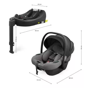 Kinderkraft i-Lite Base Endura Safe FX ⭐⭐⭐⭐⭐ Grey 2025 + u nás ZÁRUKA 3 ROKY a KAPSÁŘ ZDARMA