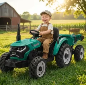 Baby Mix Huge ⭐⭐⭐⭐⭐ elektrický traktor zelený + u nás ZÁRUKA 3 ROKY