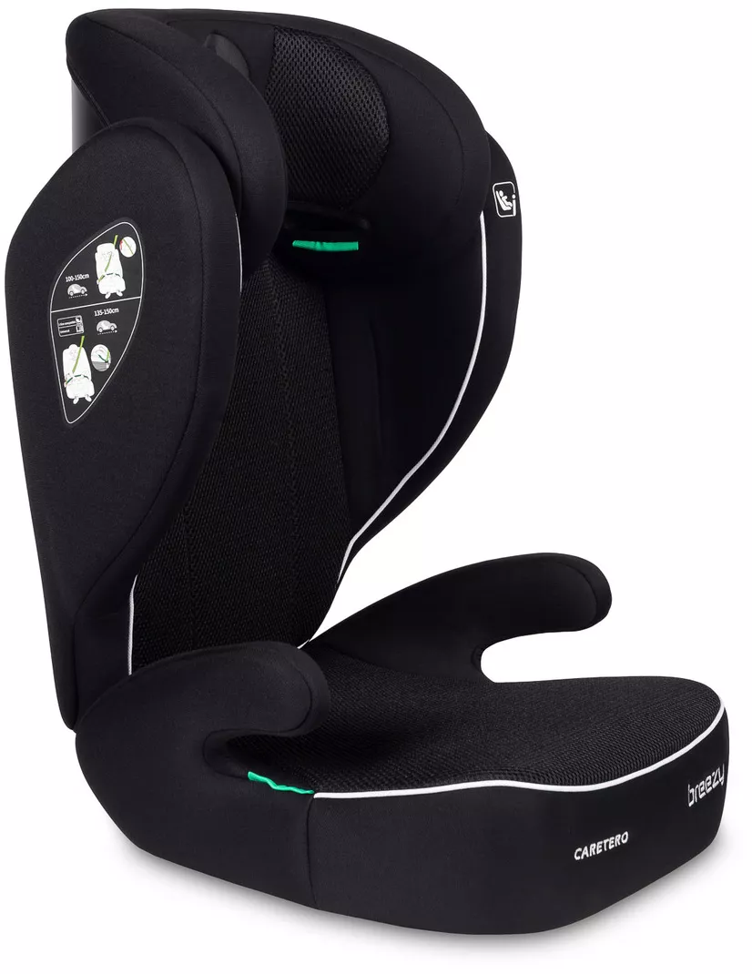 Caretero Breezy i-Size 2026 ⭐⭐⭐⭐⭐ Black + u nás ZÁRUKA 3 ROKY a KAPSÁŘ ZDARMA