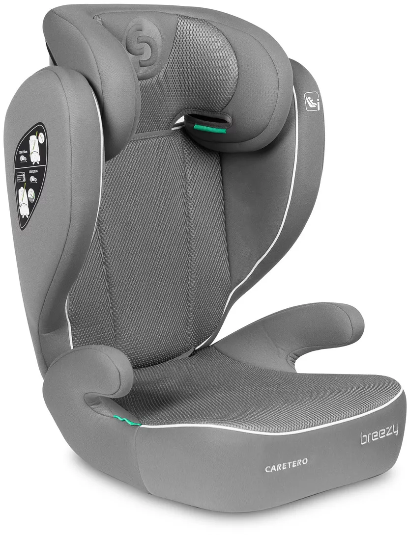 Caretero Breezy i-Size 2026 ⭐⭐⭐⭐⭐ Grey + u nás ZÁRUKA 3 ROKY a KAPSÁŘ ZDARMA