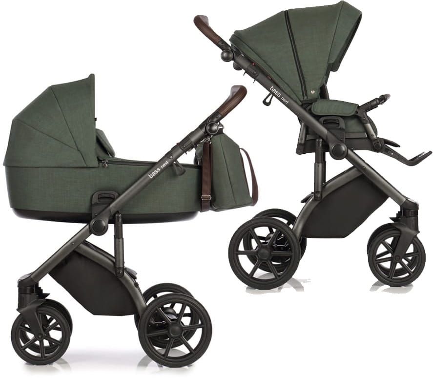 Roan Bass Next 2026 ZÁRUKA 3 ROKY ⭐⭐⭐⭐⭐ Night Green multifunkční kombinovaný kočárek 2v1