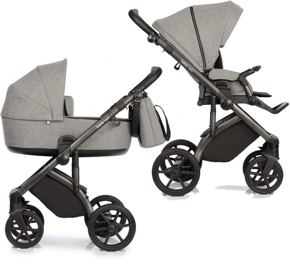 Roan Bass Next 2026 ZÁRUKA 3 ROKY ⭐⭐⭐⭐⭐ Titanium multifunkční kombinovaný kočárek 2v1