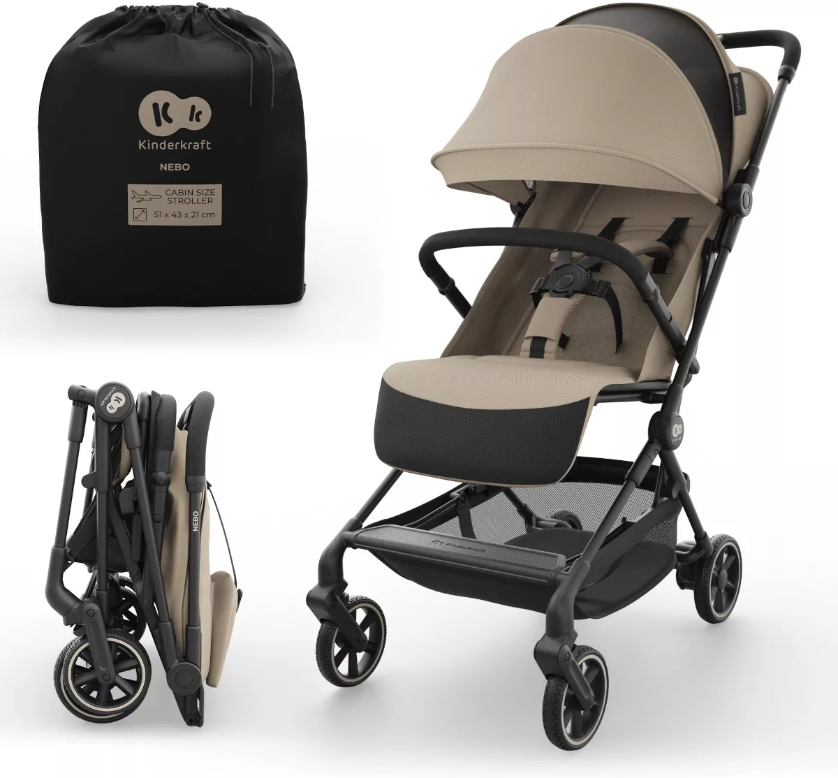 Kinderkraft Nebo ⭐⭐⭐⭐⭐ Soft Beige 2026 + u nás ZÁRUKA 3 ROKY